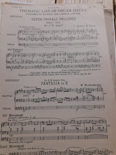Seven organ preludes - organ,