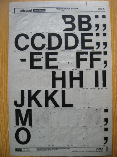 Letraset upper num - letraset, &