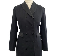 Vintage 1980s Suit Dress Black