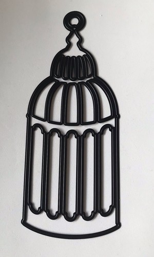 Large bird cage xcut metal - bird,