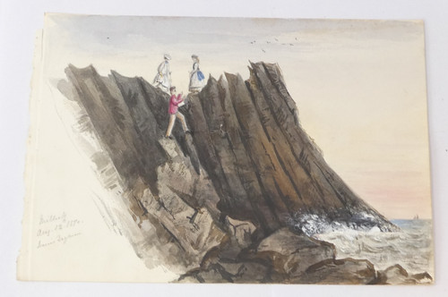 1870 coastal watercolour - 1870,