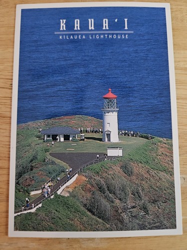 Kilauea lighthouse postcard - lighthouse,