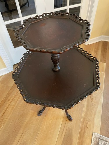 Antique mahogany octagonal - mahogany,