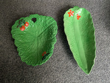 2 x Beswick Ware Cabbage Leaf