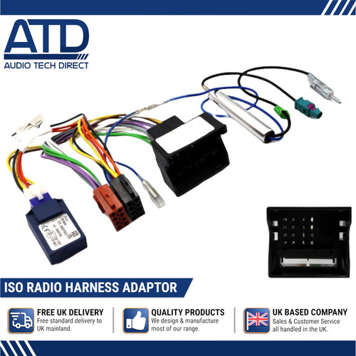 Iso adaptor harness - adaptor, for
