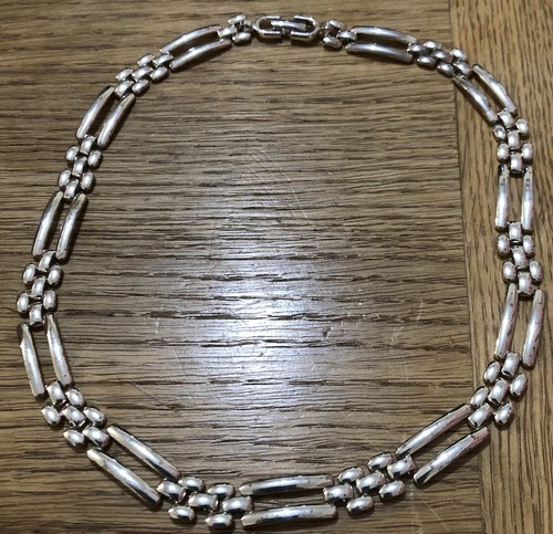 Vintage monet necklace silver - vintage,