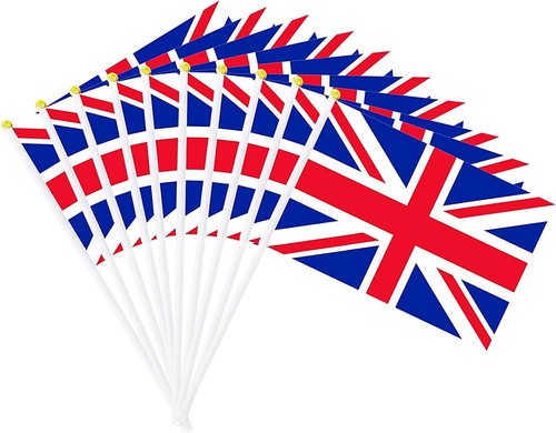 Union jack flags - jack, hand