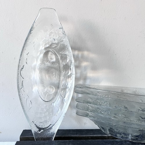 Retro glass fruit banana - fruit, split