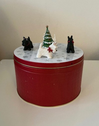 Scottie dog snow - globe, musical