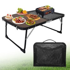 Portable Folding Camping Table Aluminium Carry BBQ Desk Kitchen Outdoor Picnic
