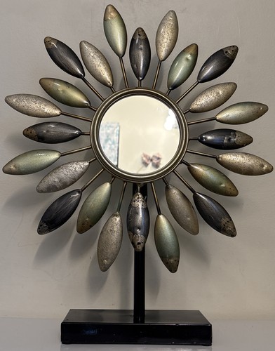 Vintage sunburst mirror metal - vintage,