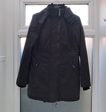 SUPERDRY Professional The Windparka Dark Grey Cotton Blend Hooded Coat Size L