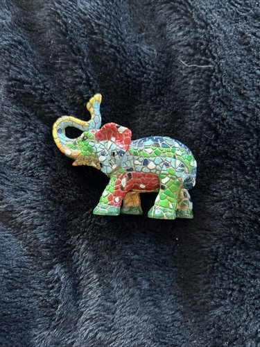 Mosaic style elephant figure - mosaic,