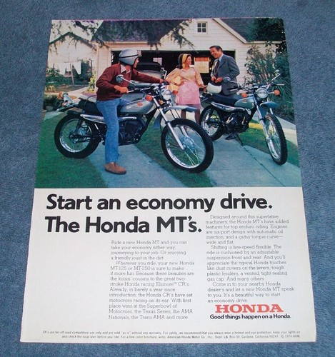 1974 honda 125 - 1974, mt-250