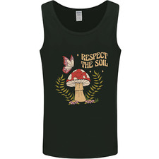 Respect the Soil Frog Climate Change Hippy Mens Vest Tank Top