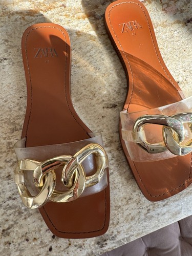 Zara gold chain slip - gold,