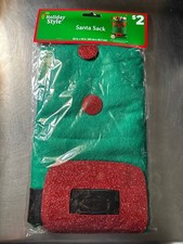 Holiday Style Green Santa Sack