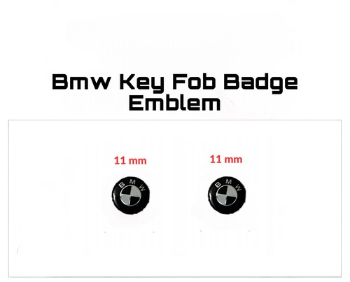 Bmw key fob badge 11mm - 2x,