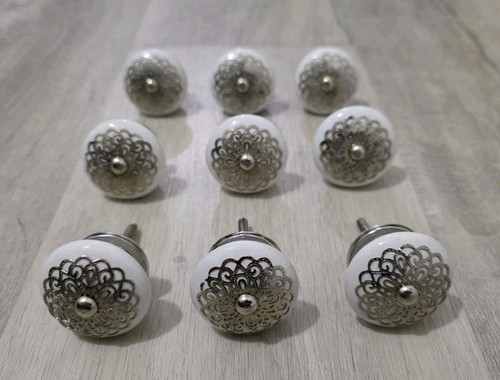 White silver ceramic - x,