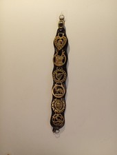6 Horse Brasses On Leather