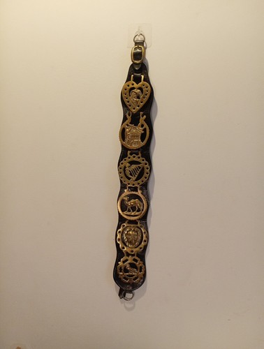 Horse brasses leather - 6, on