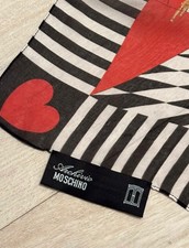 Moschino Silky Scarf  Popeye Olive Oil Design