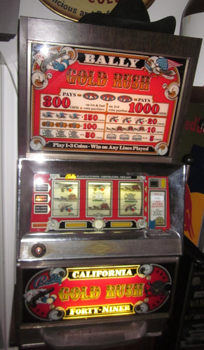 Bally gold rush slot machine - gold,
