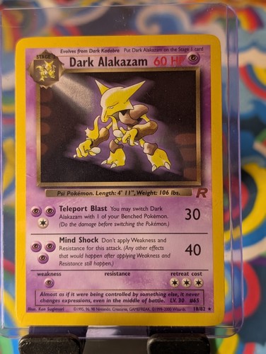 Pokémon tcg dark alakazam - pokémon,