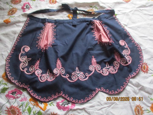 Vintage half pinny apron - half,
