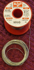 Multicore Tin Lead 60/40 0.7mm Crystal 511 Solder Wire Electronics Electrical.