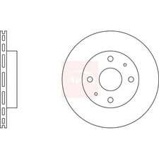 2x Brake Discs Vented For