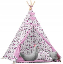 TEEPEE WIGWAM KIDS CHILDREN BABY COTTON PLAY HOUSE WITH THREE CUSHIONS BABYMAM