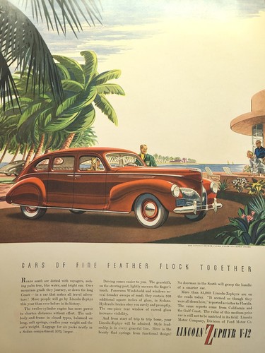 Lincoln zephyr sedan cars - v-12,