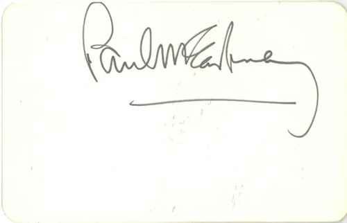 Paul mccartney signed index - signed,