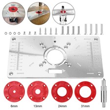 For Makita RT0700C Trimmer Woodworking Bench Aluminum Router Table Insert Plate