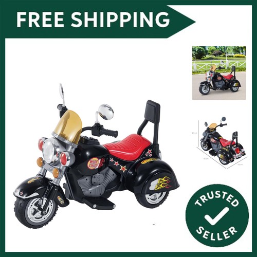 Black kids electric motorbike - black,