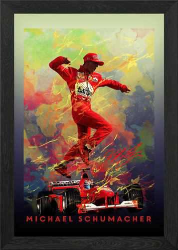 Michael schumacher framed - michael, wall