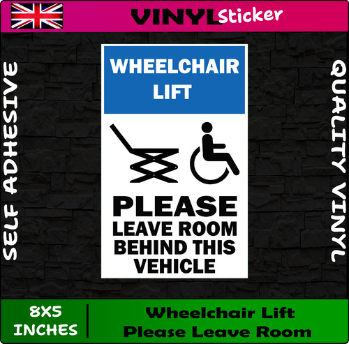 Wheelchair lift please leave - please,