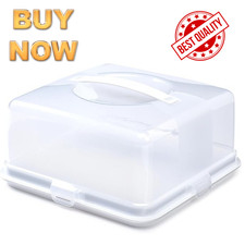 Large Square Cake Carrier Tin