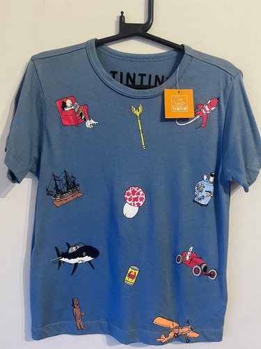 Kids tintin blue shirt new - tintin,
