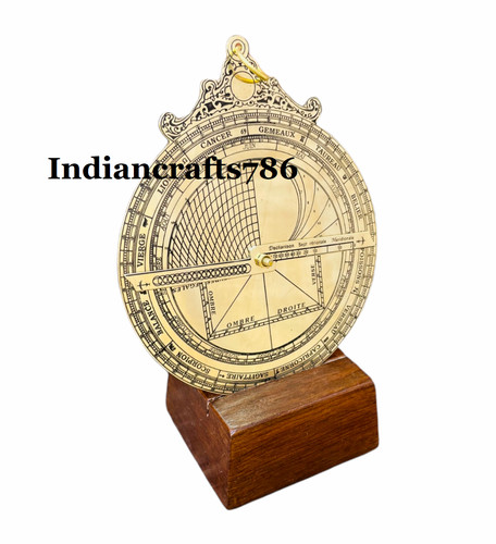 Antique brass astrolabe french - antique,