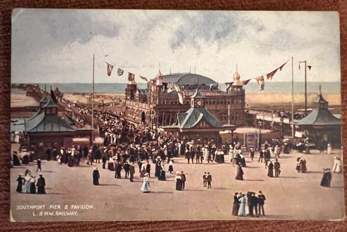 Antique postcard southport - postcard,