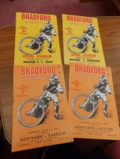 4 BRADFORD SPEEDWAY PROGRAMMES