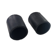 2 X Black Walking Stick Tip