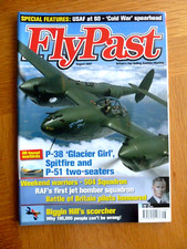 Flypast Magazine  August 2007 P-38, Spitfire, P-51, RAF 1st Jet Bombers Squadron