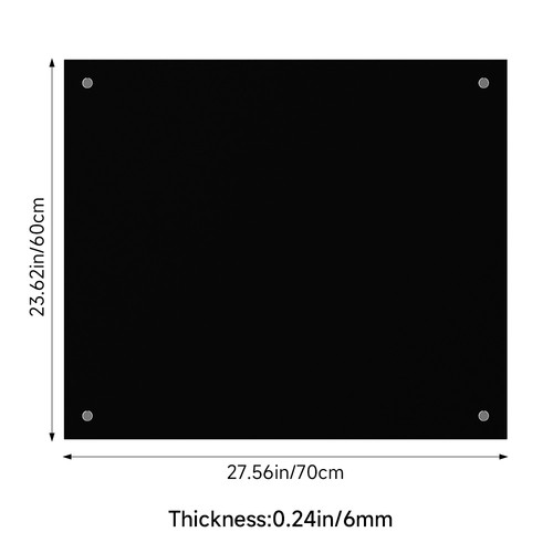 Kitchen splashback clear glass - clear,