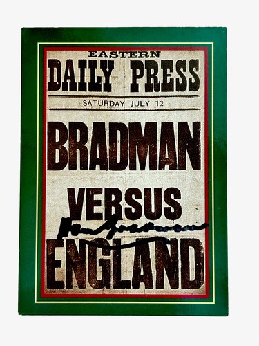 Signed don bradman 1996 - signed, the