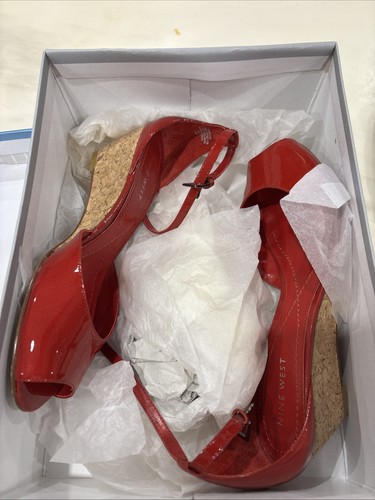 Nine west wedge patent heels - nine,