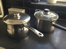 LARGE POTS WITH LIDS STELLAR AND JUDGE