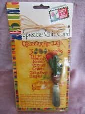 VINTAGE BOSTON WAREHOUSE NOVELTY SPREADER GIFT CARD CACTUS GUACAMOLE RECIPE